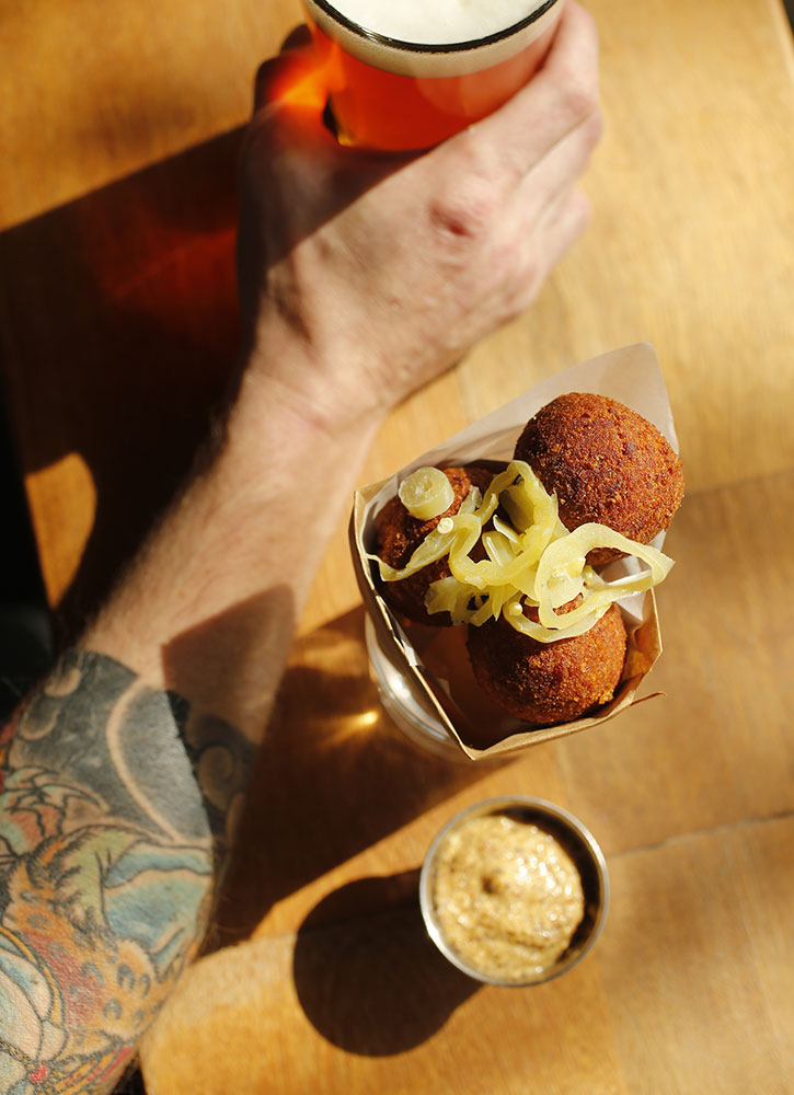 Boudin balls from Cochon in New Orleans, Louisiana - Chris Granger