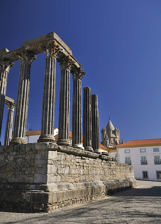 The Roman temple of Evora.