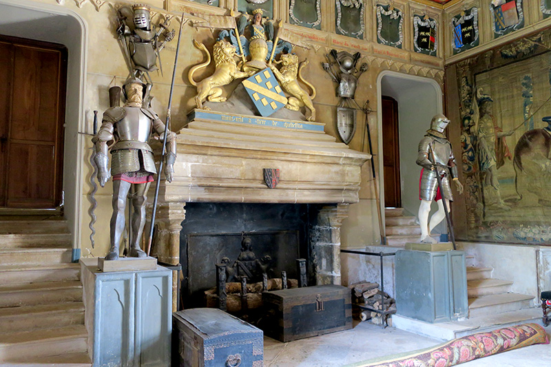 Guard room at Château de Chastellux - Photo by Hideaway Report editor