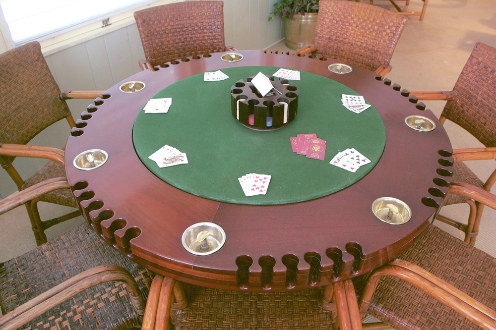 A poker table made for the president at the Truman Little White House in Key West, Florida - John Penney/ Truman Little White House Collection