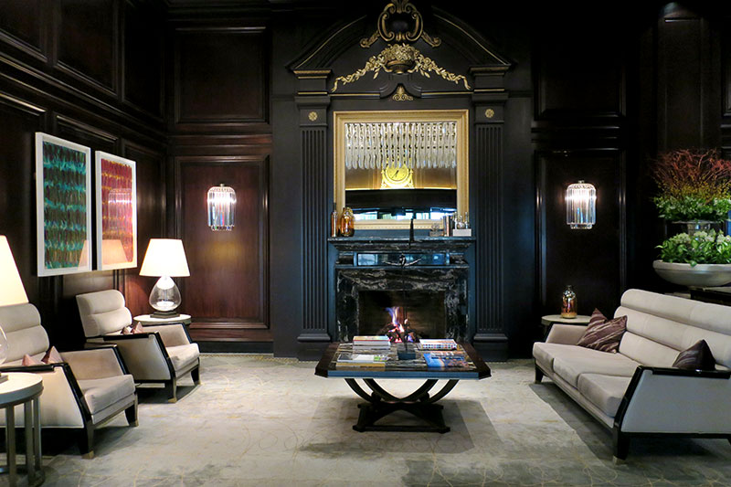 Lobby at Rosewood Hotel Georgia - Photo by Hideaway Report editor