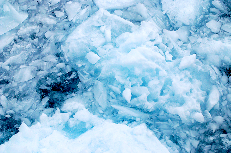 Close up of brash ice at Cierva Cove - Photo by Hideaway Report editor