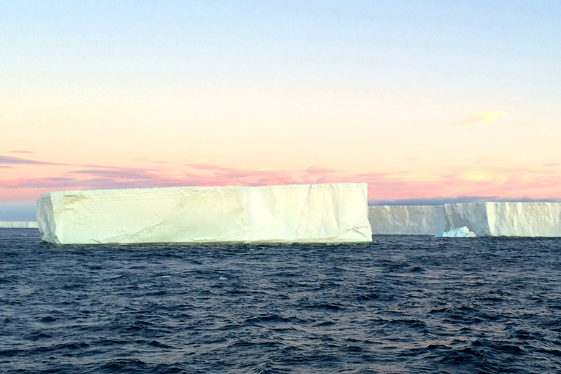 Tabular icebergs at Antarctic Sound - Photo by Hideaway Report editor