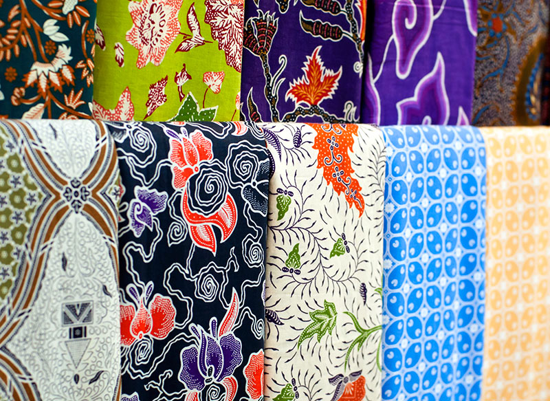 Colorful Javanese batik 