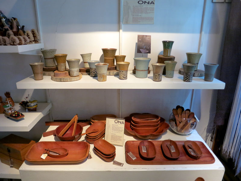 Wood and ceramics at ONA - Photo by Hideaway Report editor