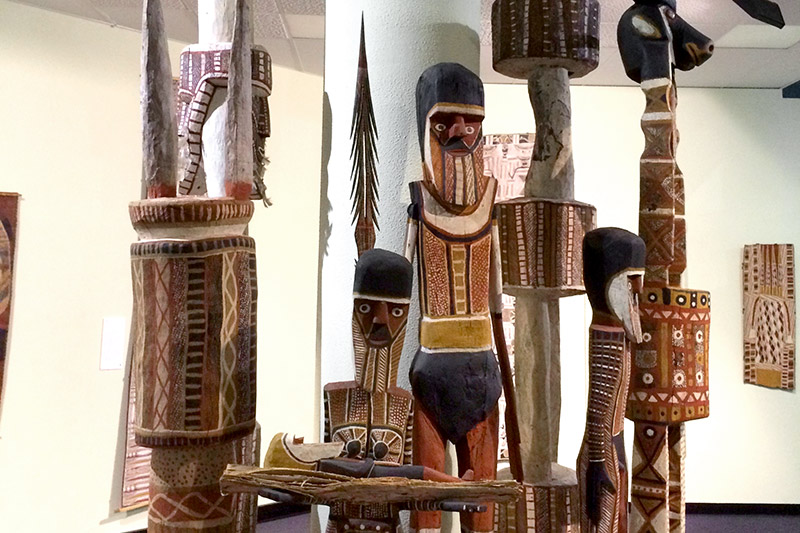 Aboriginal art at the Museum and Art Gallery of the Northern Territory - Photo by Hideaway Report editor