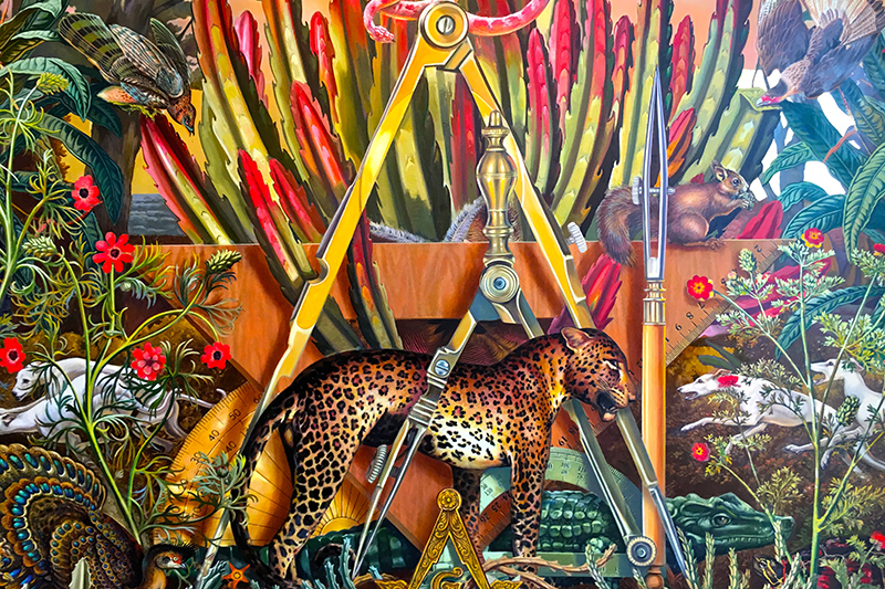 Tropical mural at the Faena Hotel - Photo by Hideaway Report editor