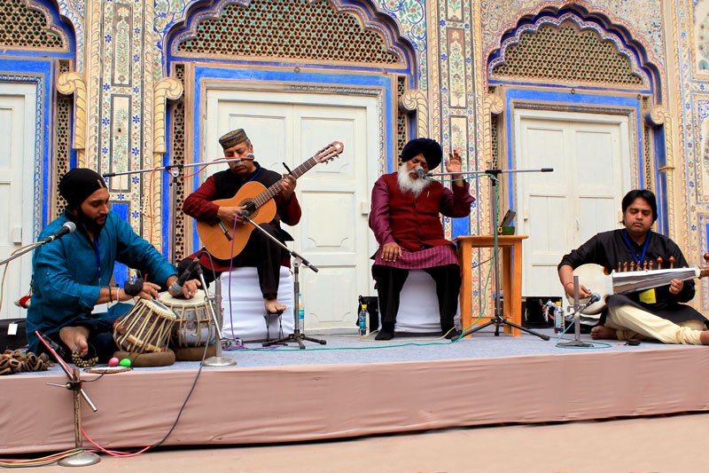 Musicians at the World Sacred Spirit Festival held at Mehrangarh Fort in Jodhpur - © Mehrangarh Museum Trust/David Horsman