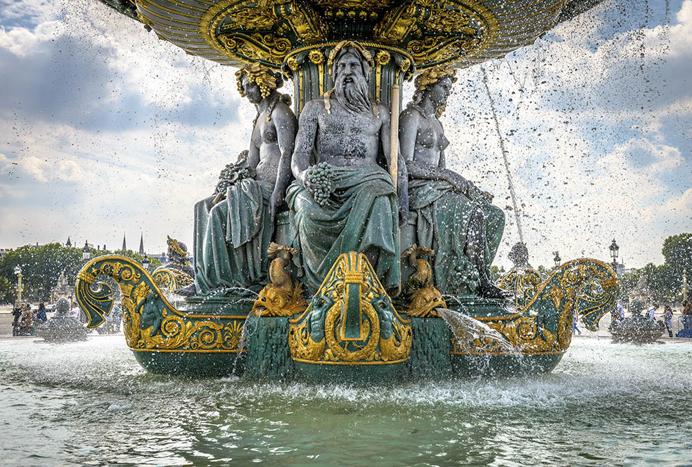 The north fountain in the Place de la Concorde