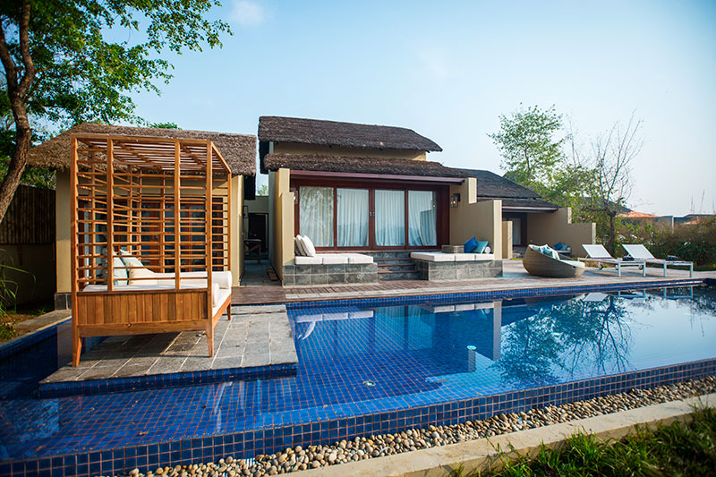 Villa with private pool at Meghauli Serai, Nepal - © Taj Hotels Resorts and Palaces