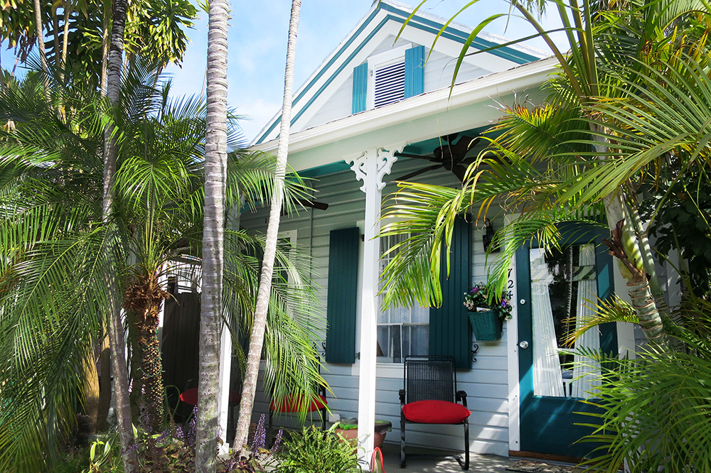 A conch-style house in the Old Town neighborhood of Key West, Florida - Photo by Hideaway Report editor