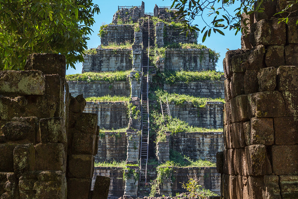 Prang Pyramid in Koh Ker, Cambodia