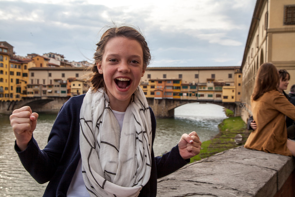 Cora Montgomery, Ponte Vecchio in 2016