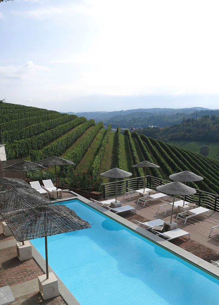 Pool at Villa Tiboldi, Piedmont, Italy © Photo by Hideaway Report editor
