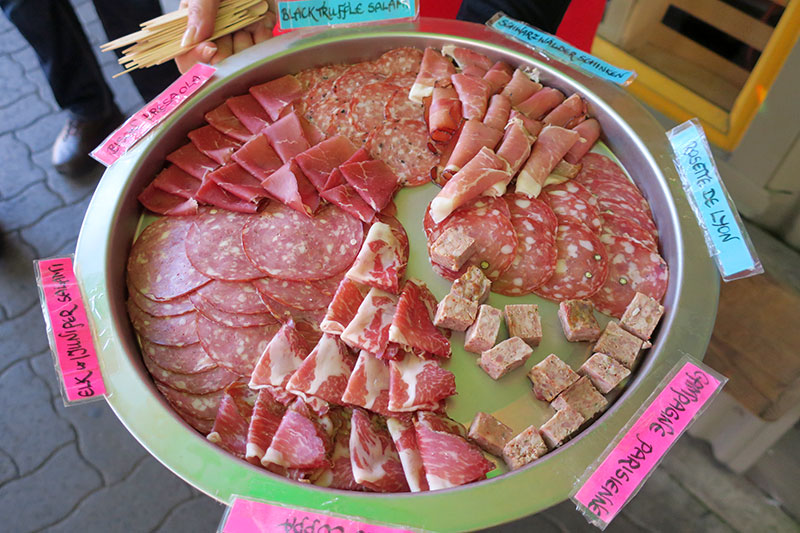 A selection of charcuterie from _Oyama Sausage Co._ - Photo by Hideaway Report editor
